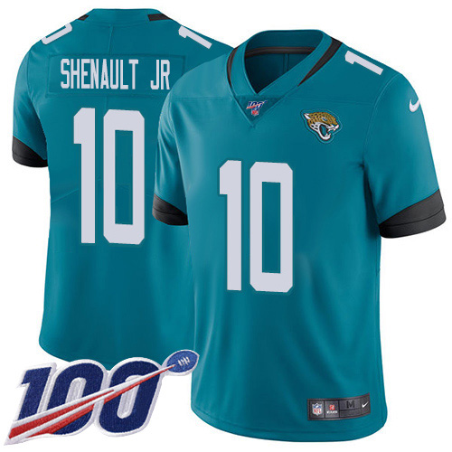Jacksonville Jaguars #10 Laviska Shenault Jr. Teal Green Alternate Youth Stitched NFL 100th Season Vapor Untouchable Limited Jersey